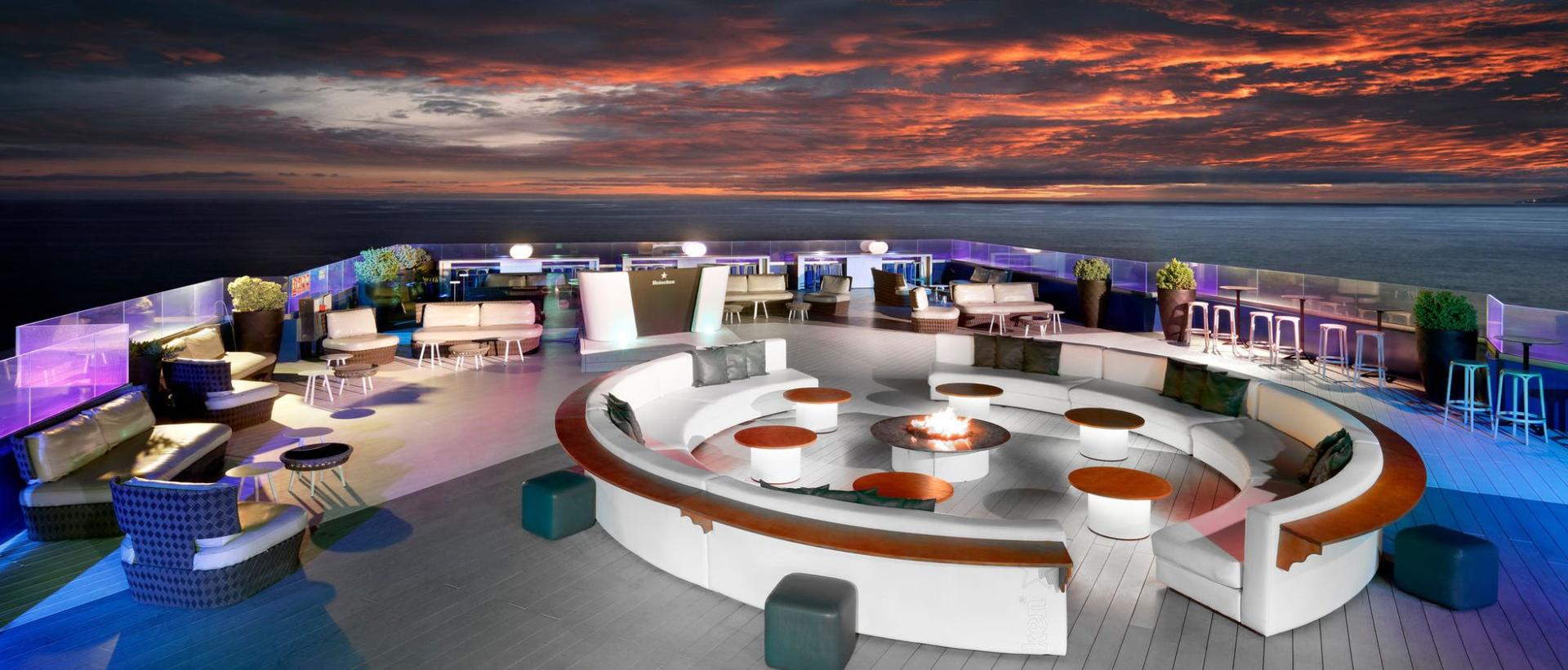 Rooftop bar at Hard Rock Hotel Tenerife