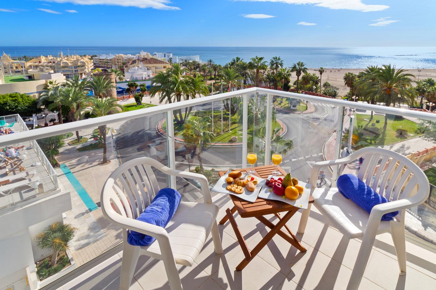 Balcony area in a guest room