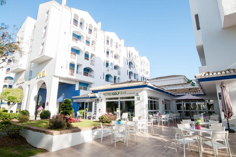 Panoramic view of the Hotel PYR Marbella building