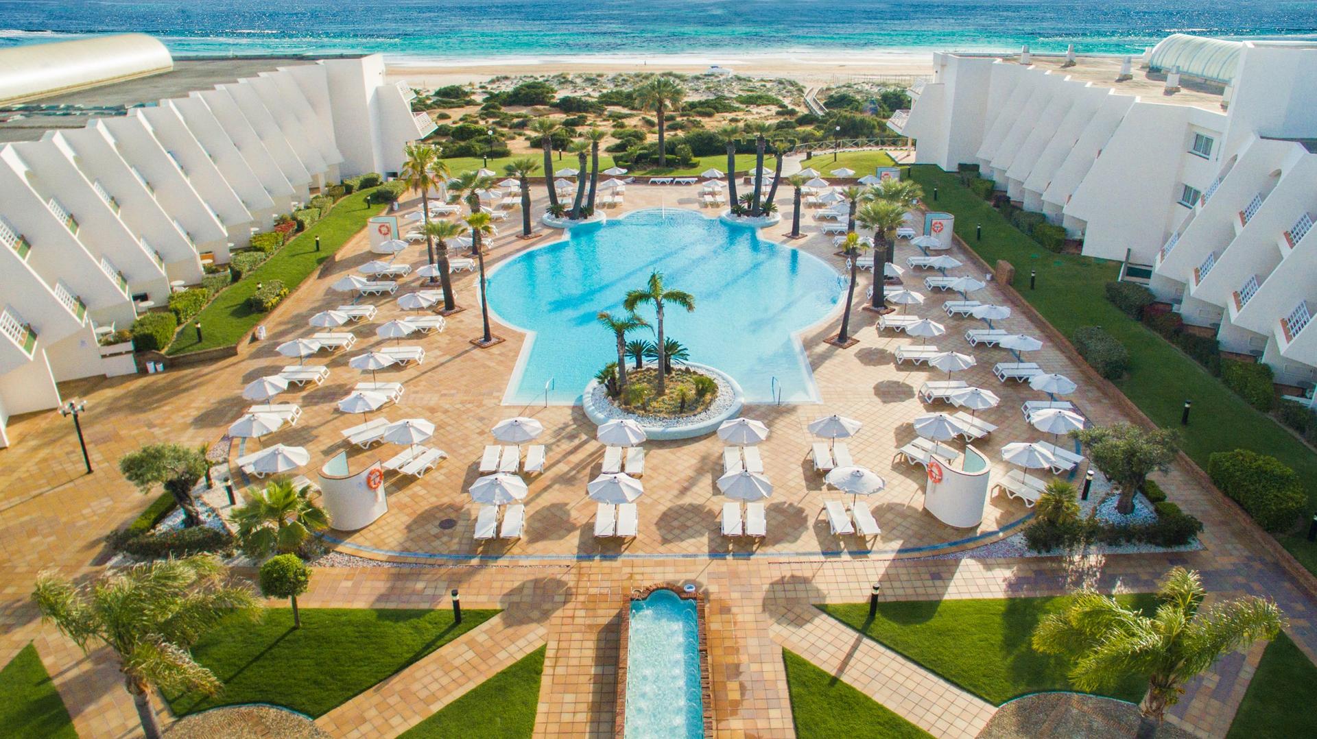 Outdoor pool area