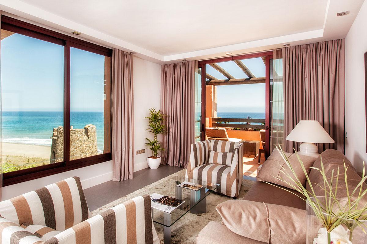 Living room as part of a suite at Kempinski Hotel Bahia