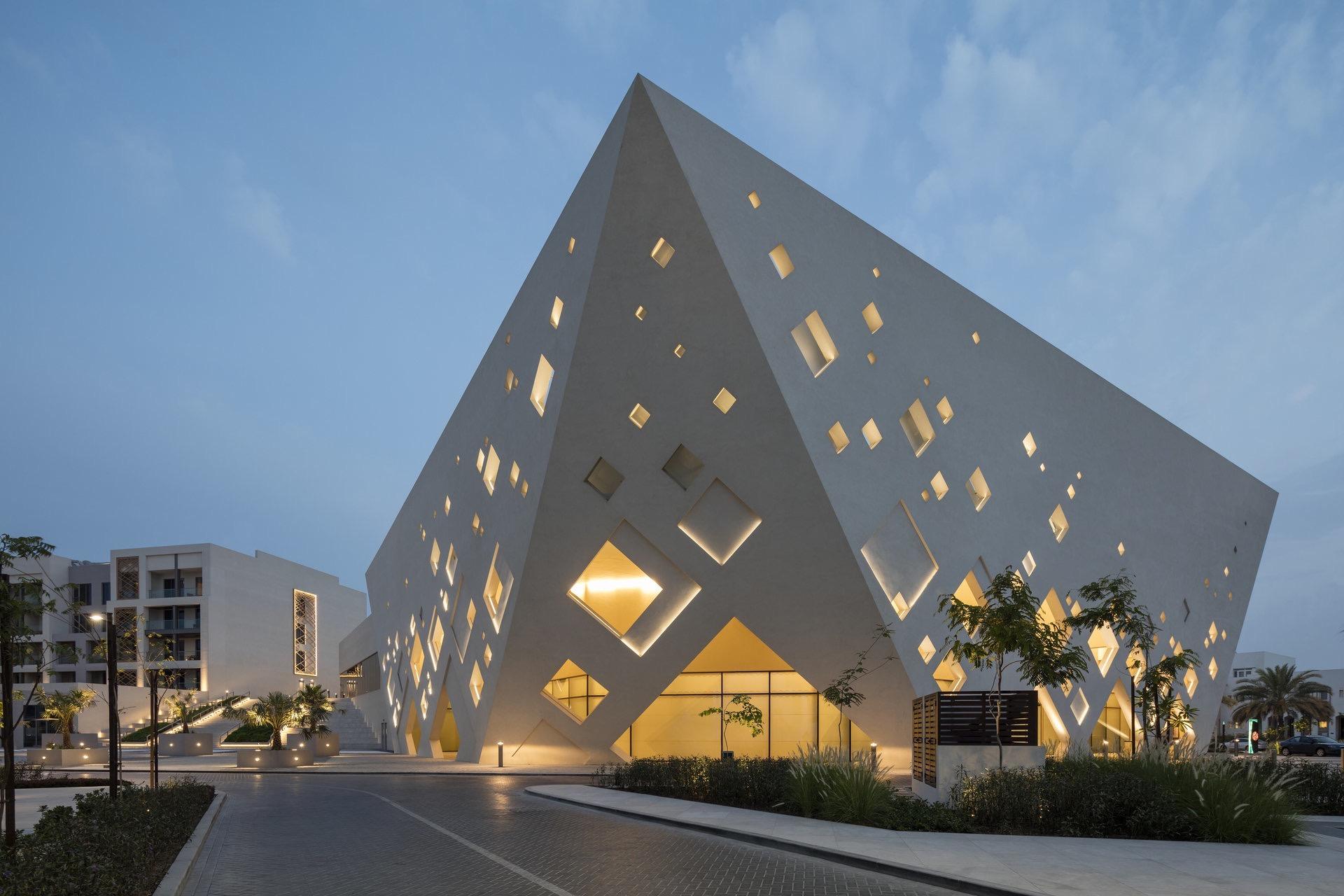 Exterior view of the Kempinski Hotel Muscat building