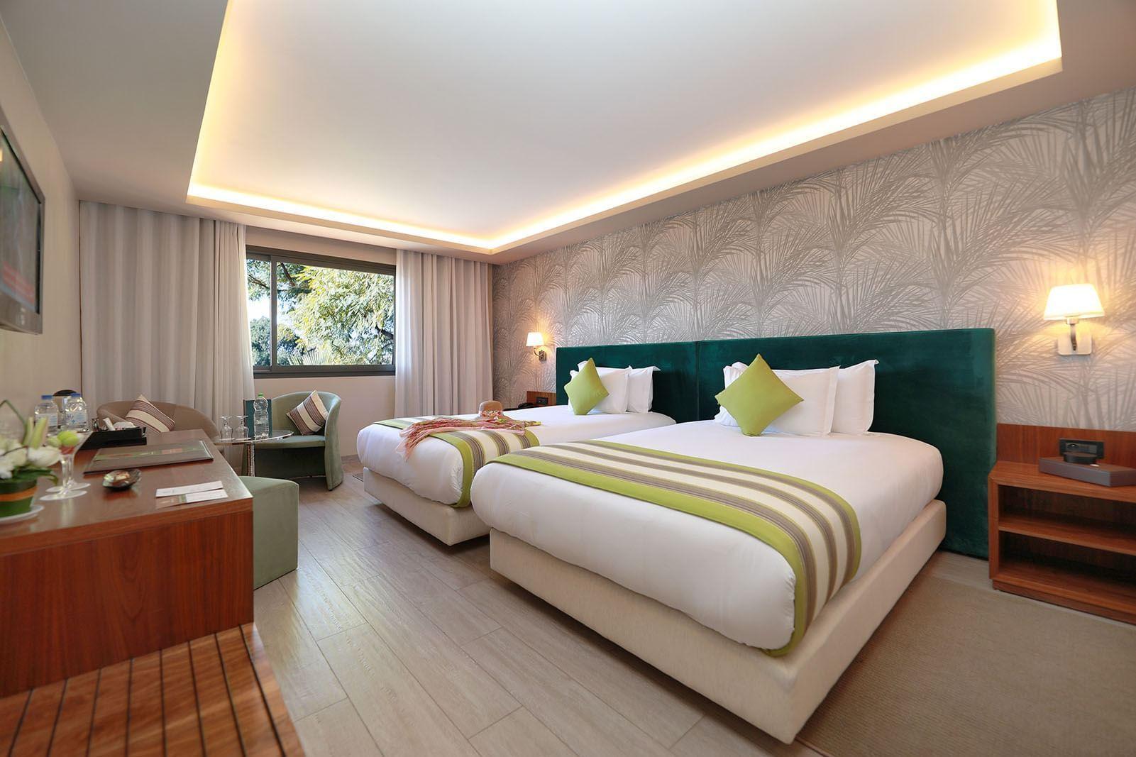 Twin double bed suite at the Kenzi Farah Rose Garden