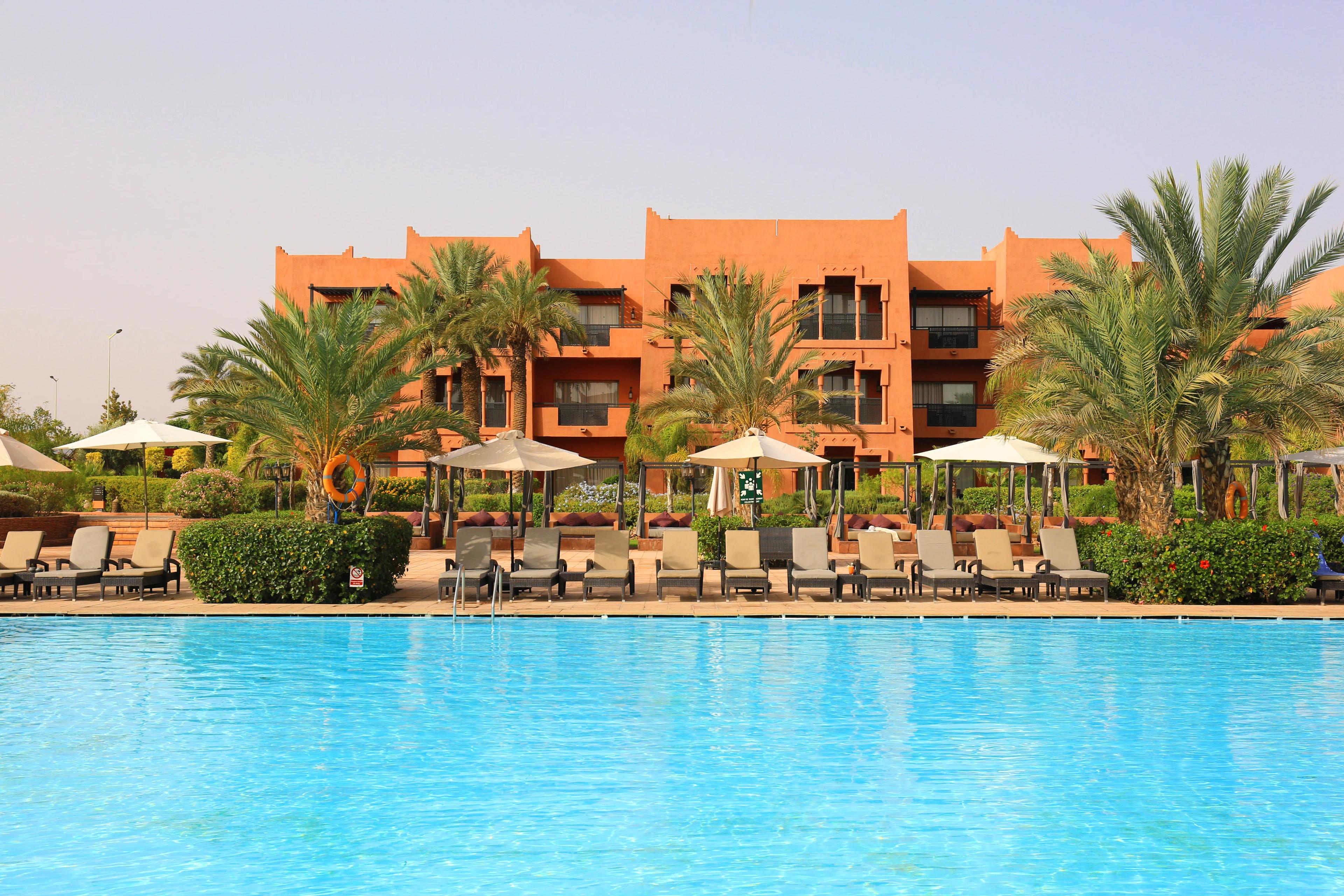 Outdoor swimming pool at the Kenzi Menara Palace & Resort