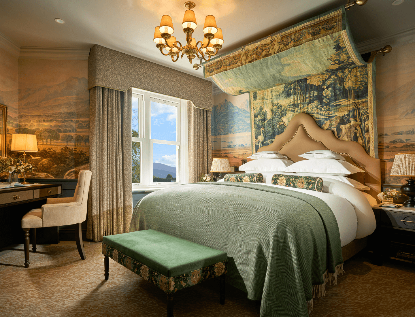 Double bed room at the Killarney Park Hotel