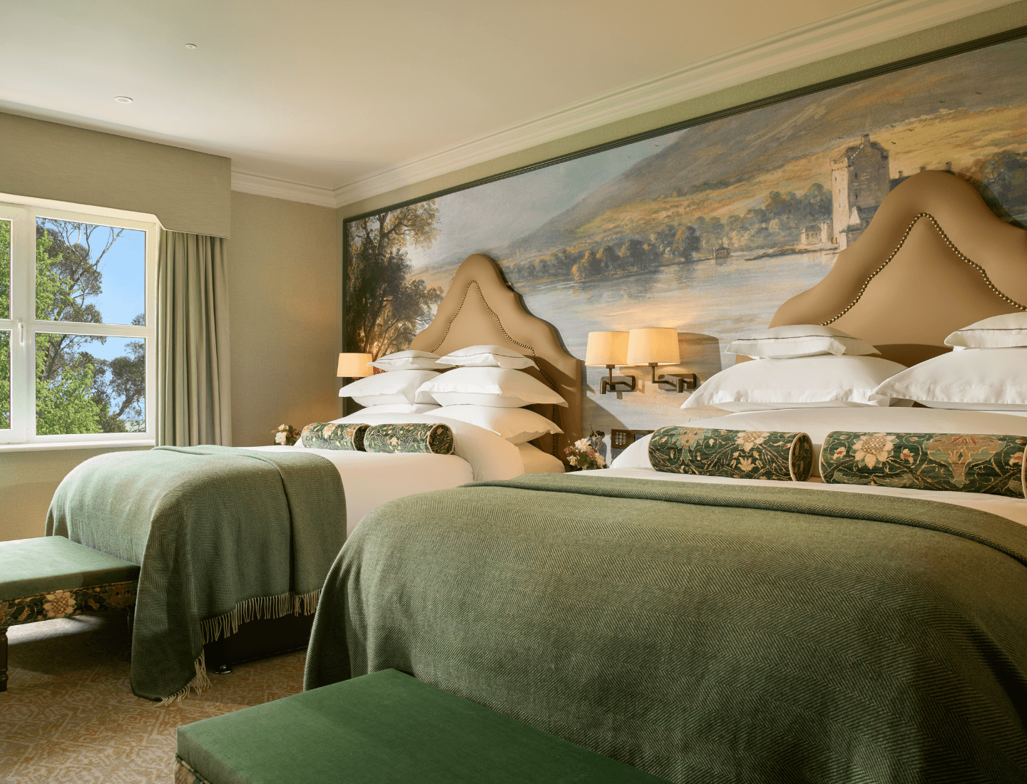 Twin bed room at the Killarney Park Hotel