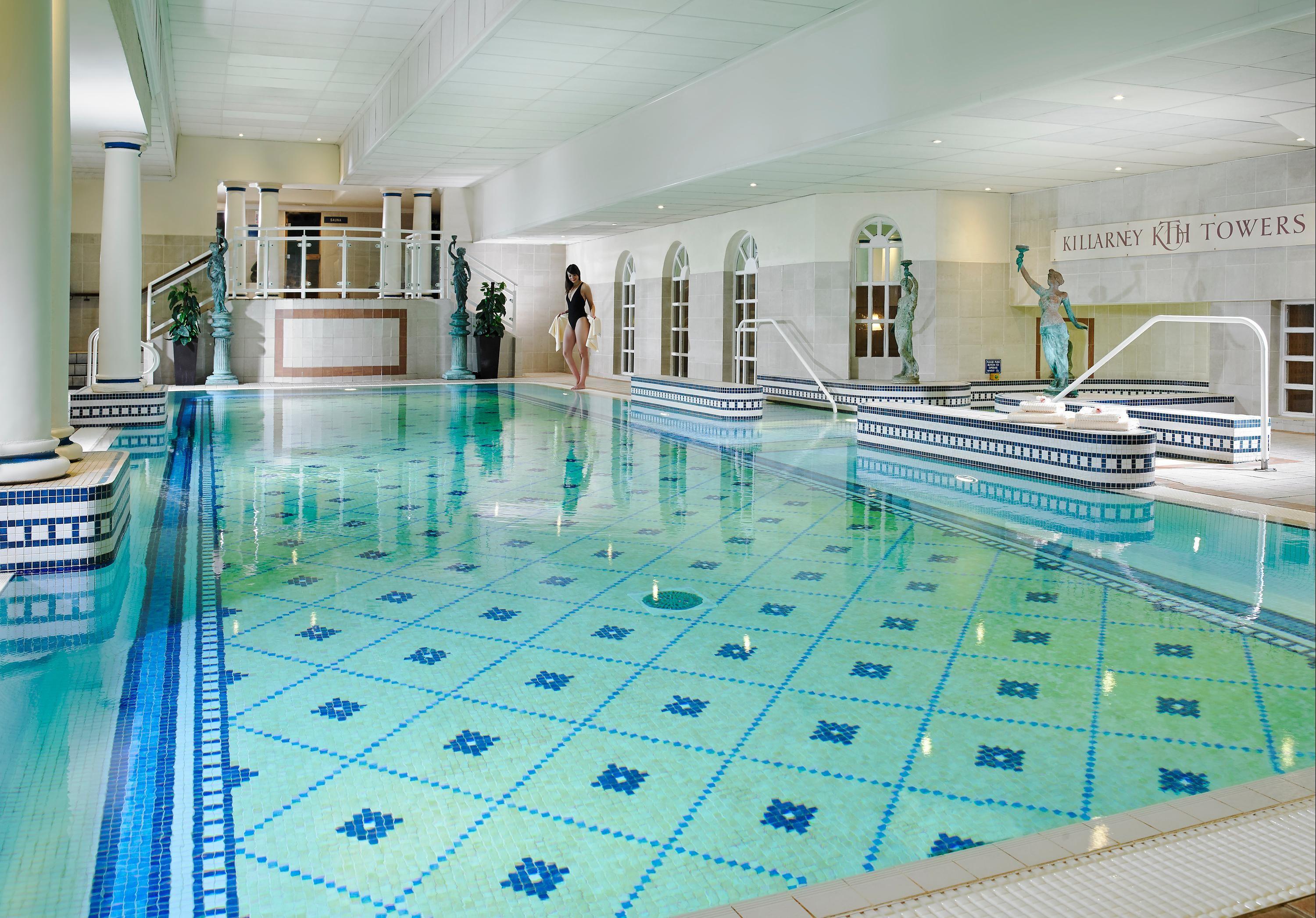 Indoor swimming pool at the Killarney Towers Hotel