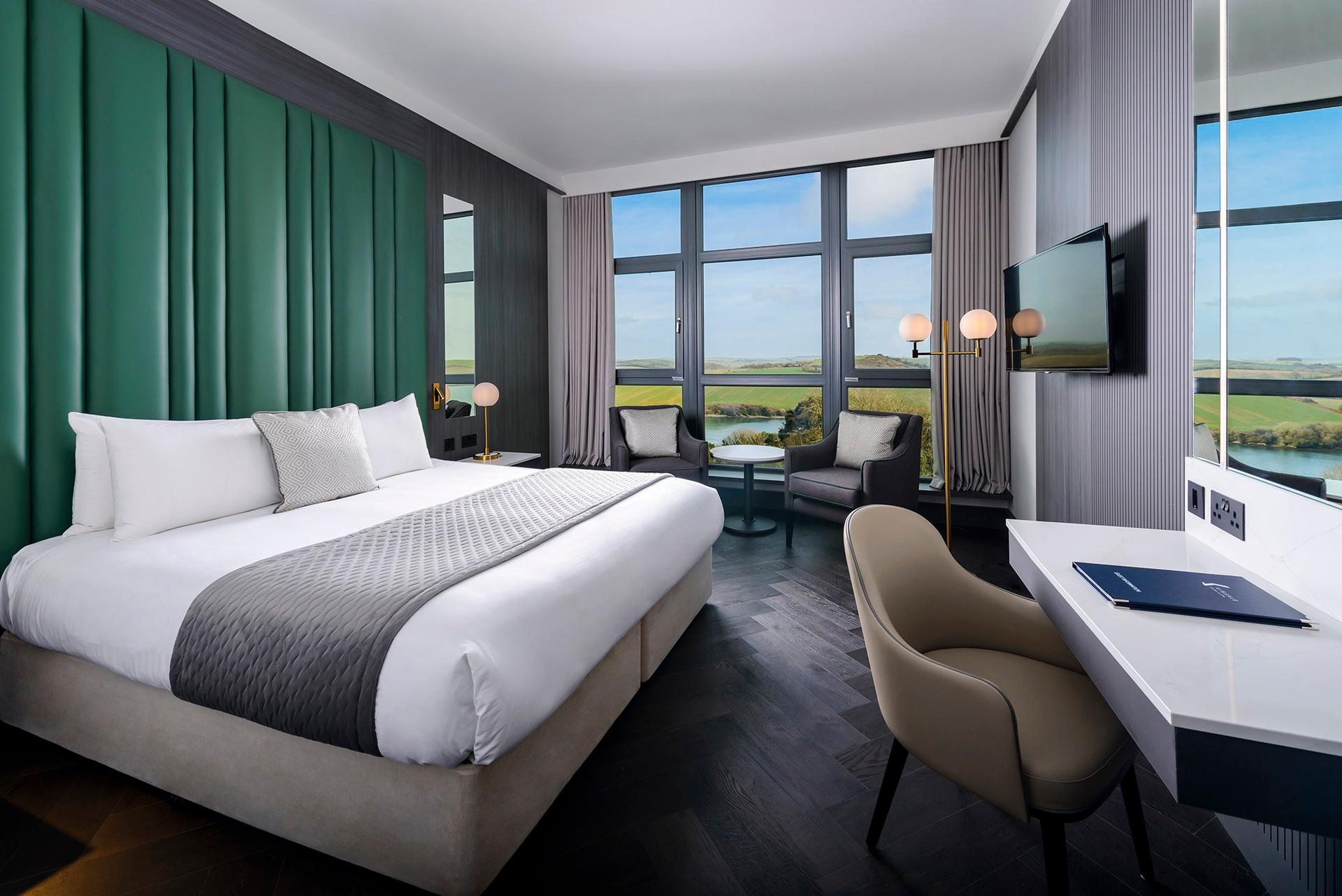 Double bed suite at the Kinsale Hotel & Spa