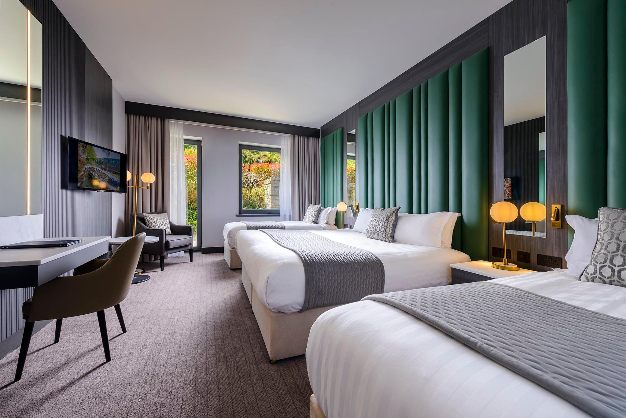 Triple double bed suite at the Kinsale Hotel & Spa