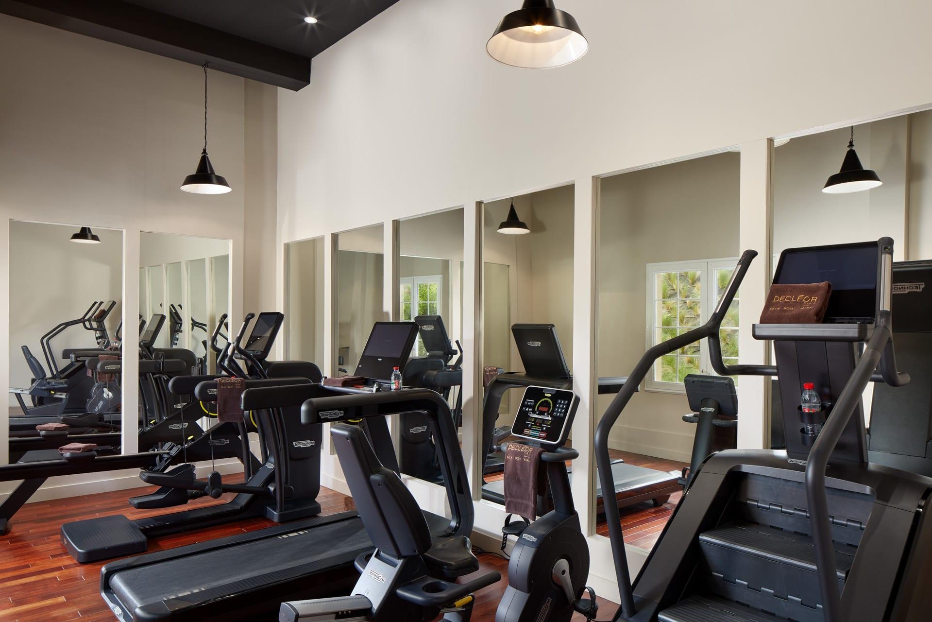 Gym facilities at the Le Grand Hotel Le Touquet