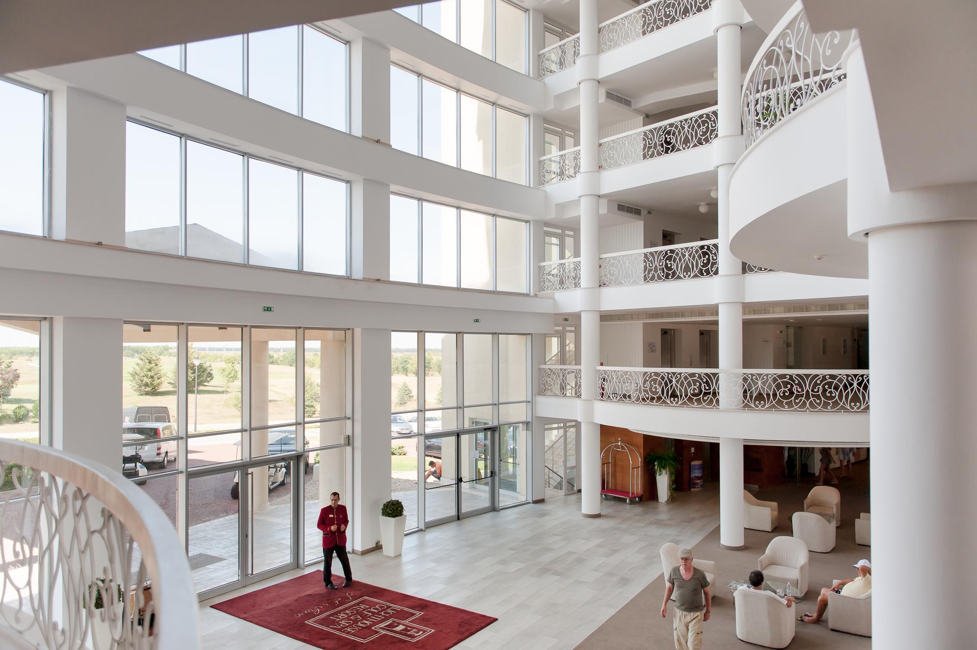Front entrance and reception to the Lighthouse Golf & Spa Resort