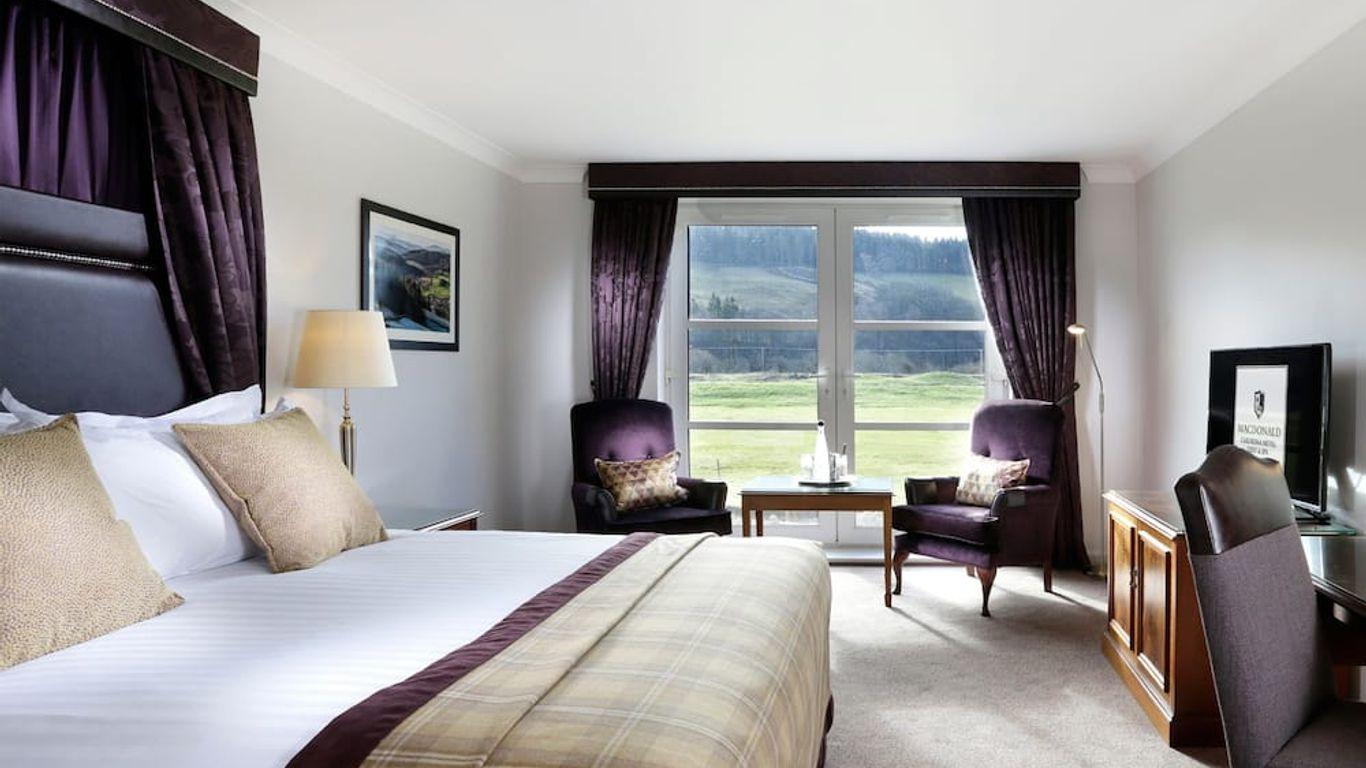 Double bed room at the Macdonald Cardrona Hotel