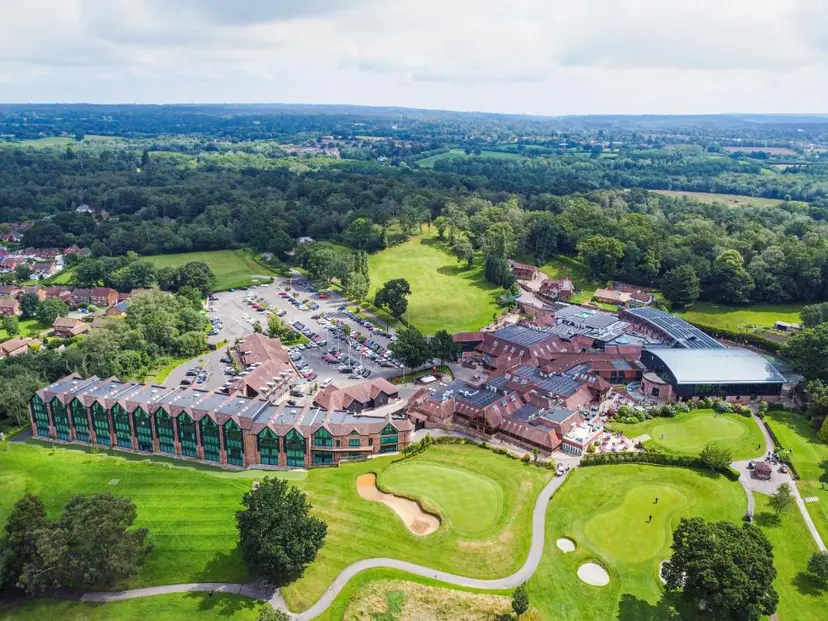 Aerial viewof the Old Thorns Golf Resort