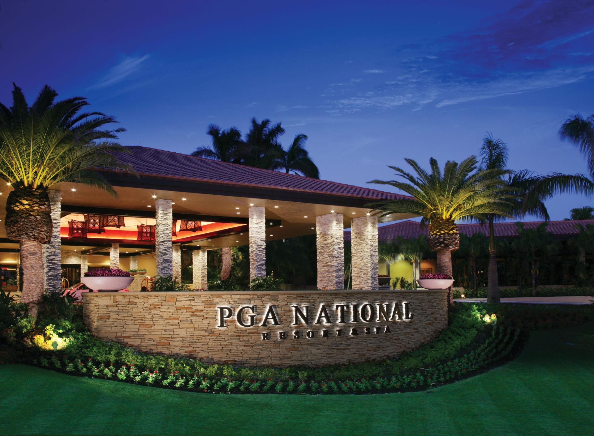 Front entrance to the PGA National Resort & Spa