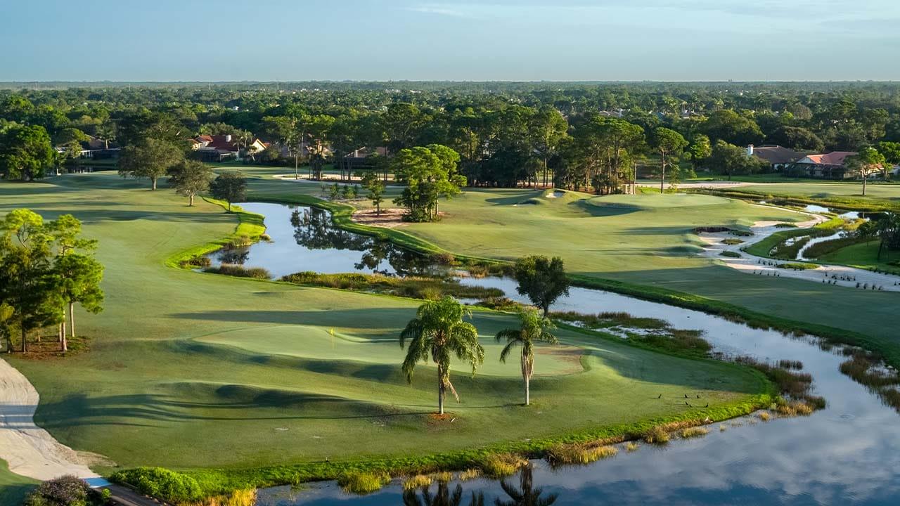 A well maintained fairway at the PGA National Resort & Spa