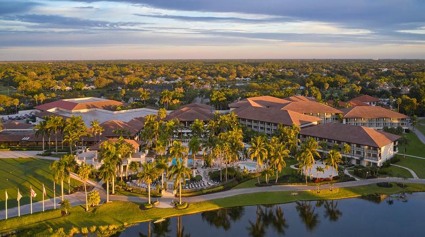 Overhead view of the PGA National Resort & Spa