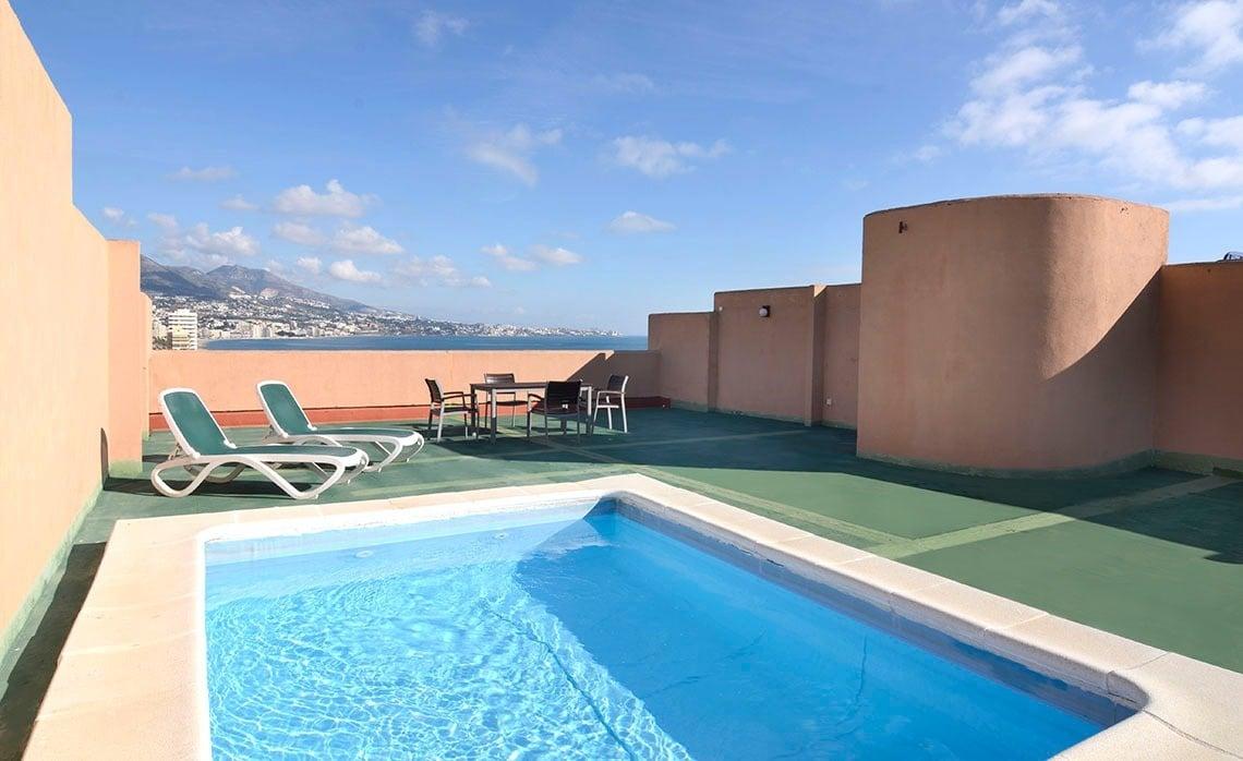 Rooftop pool at the PYR Fuengirola