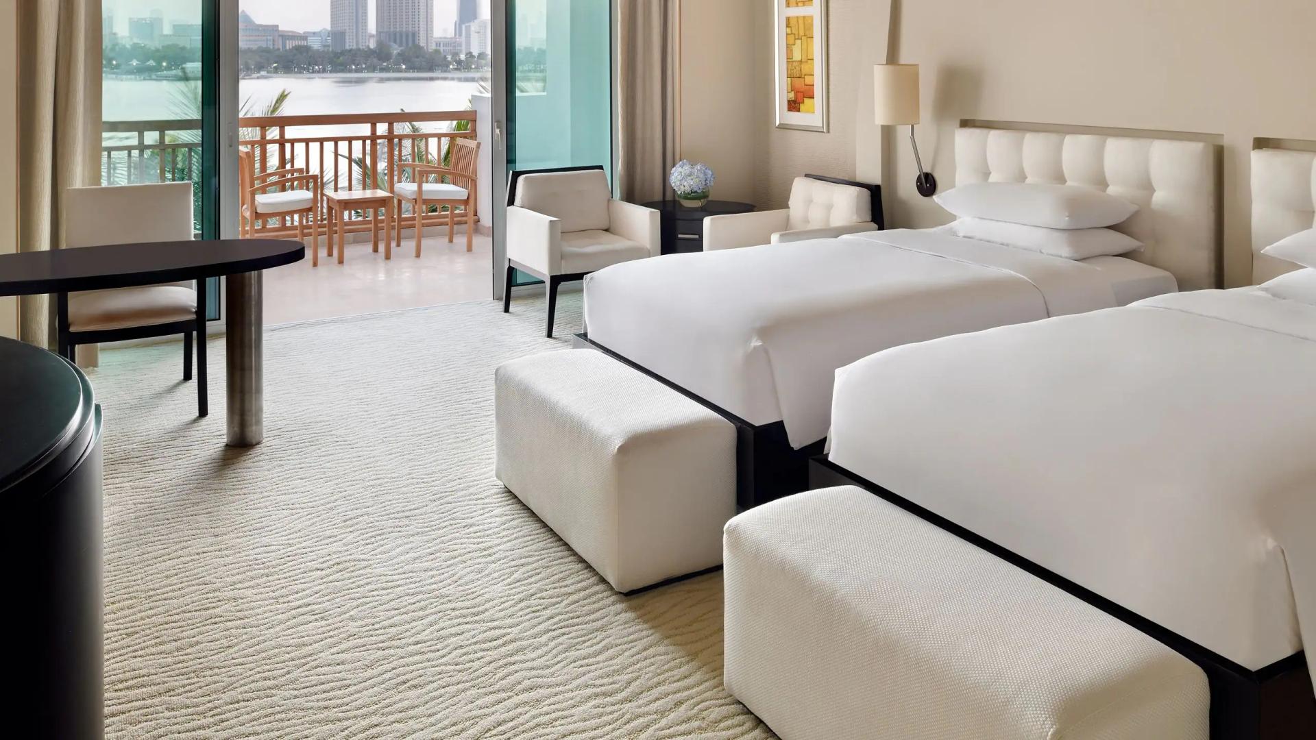 Twin bed room at the Park Hyatt Dubai Creek