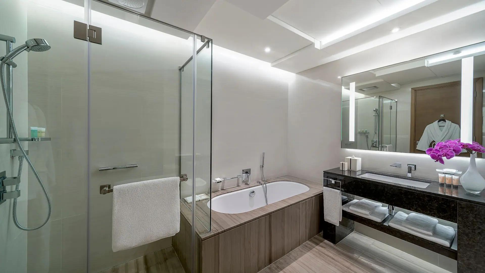 Bathroom as part of a villa at the Park Hyatt Dubai Creek