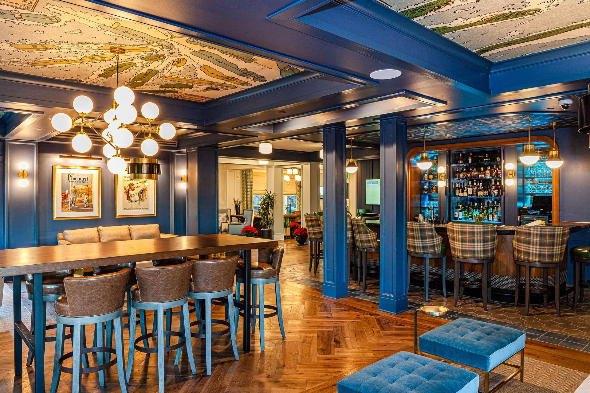 Bar area at the Pinehurst Resort