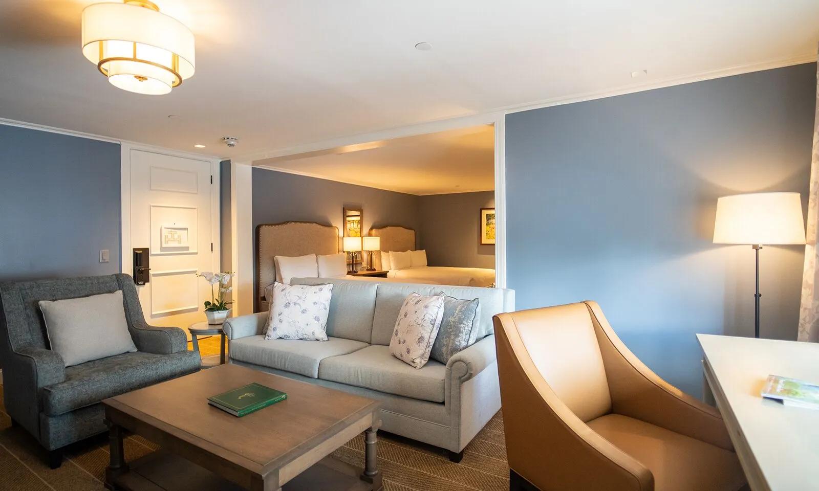 Living room area at the Pinehurst Resort