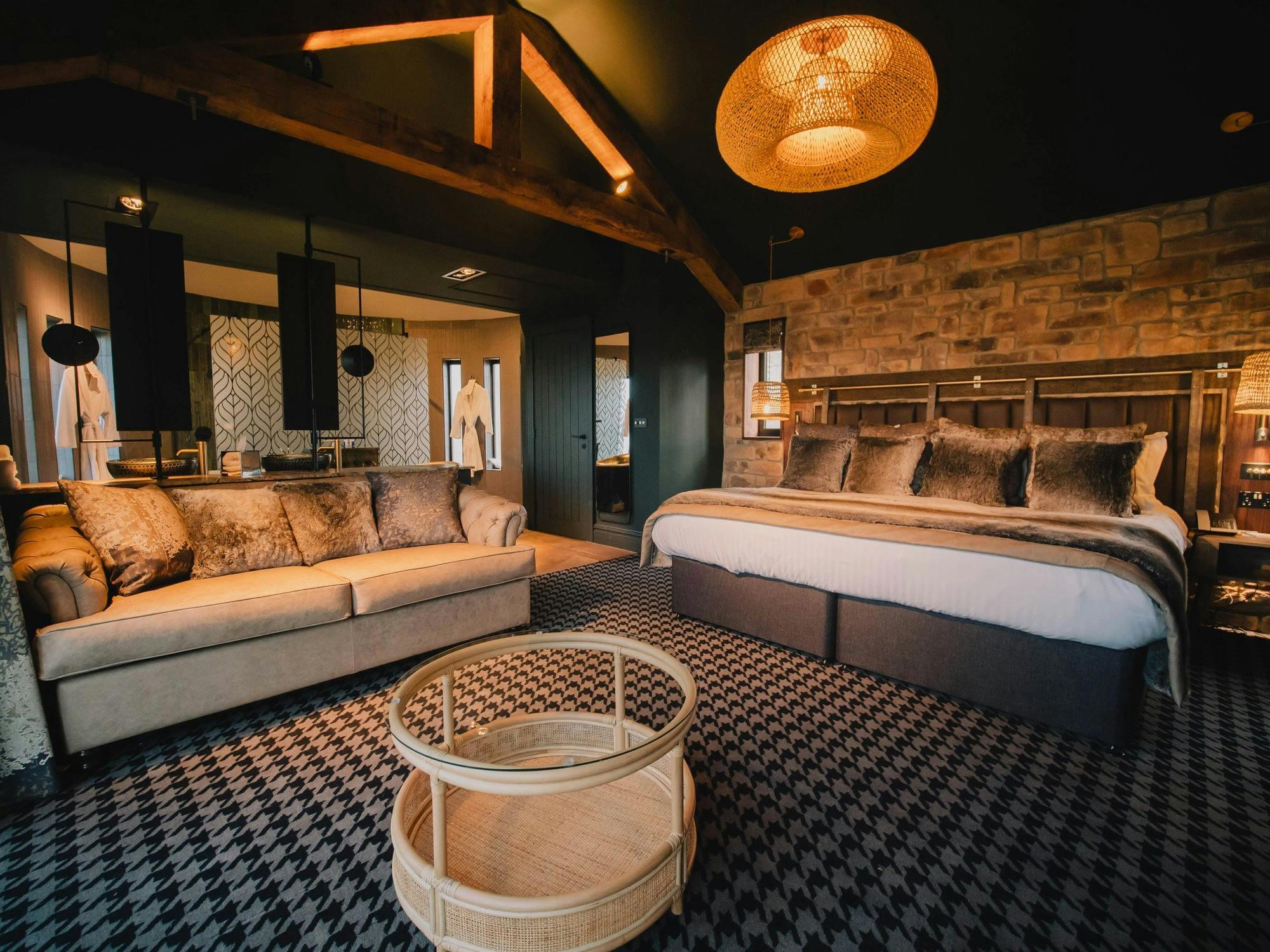 Spacious & modern double bed room at the Ramside Hall Hotel, Golf & Spa