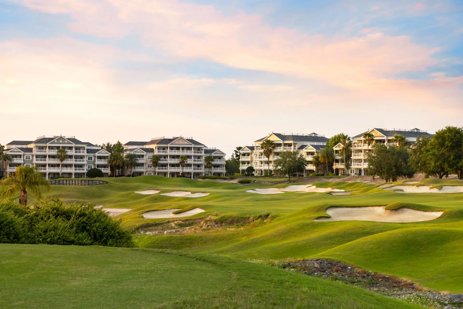 The golf course at Reunion Resort