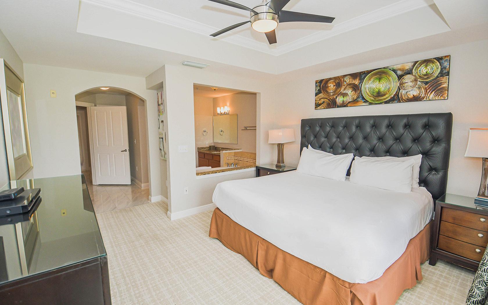 Double bed room as part of a villa at Reunion Resort