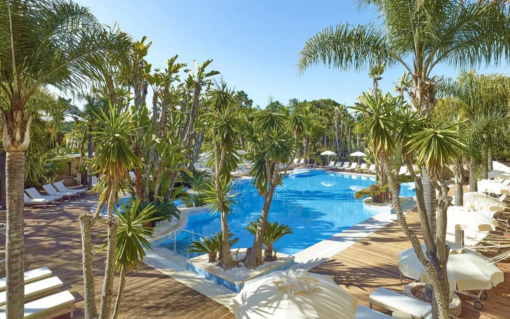 Outdoor swimming pool at Ria Park Hotel & Spa