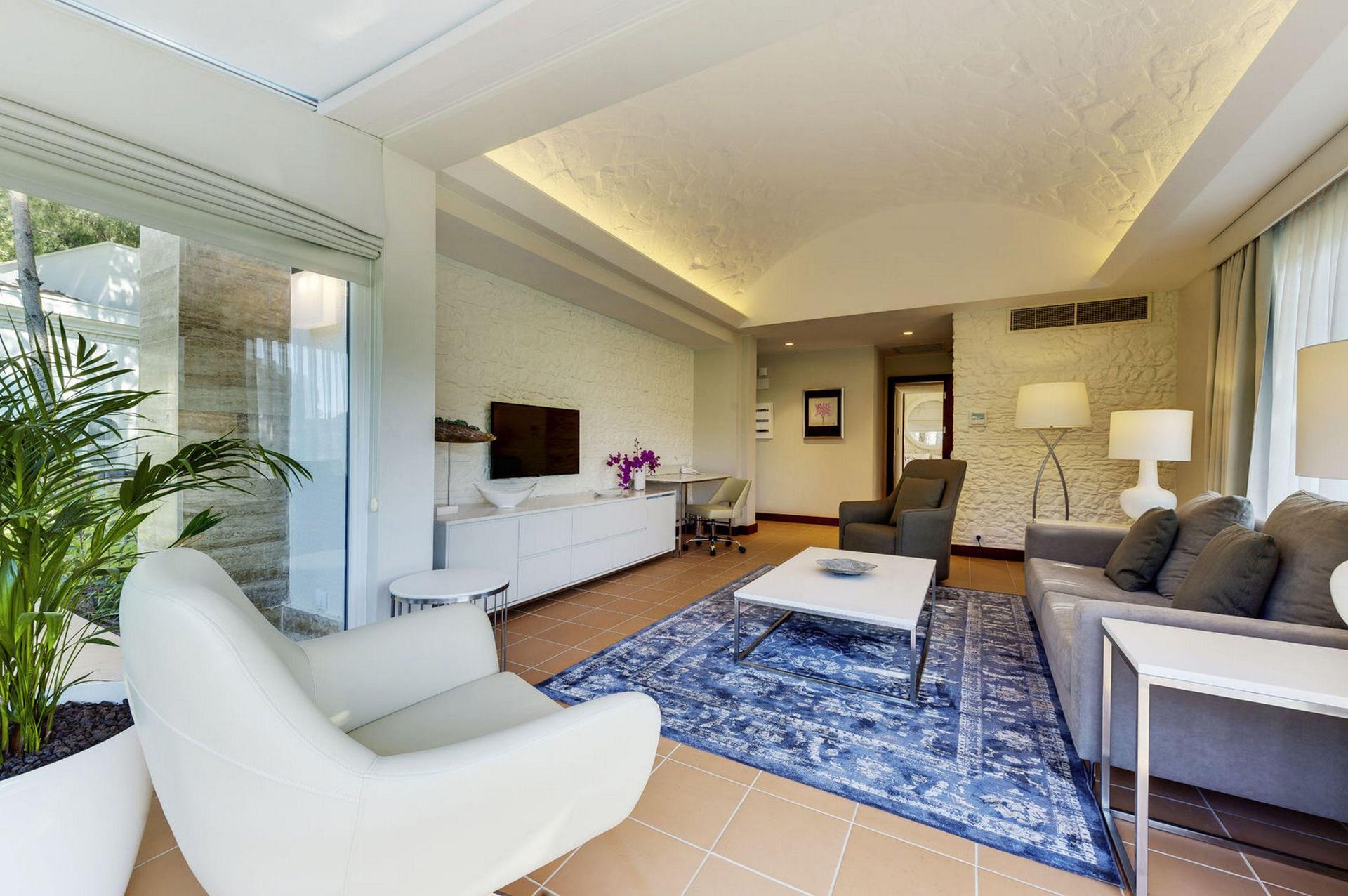 Living room as part of a villa at the Robinson Nobilis