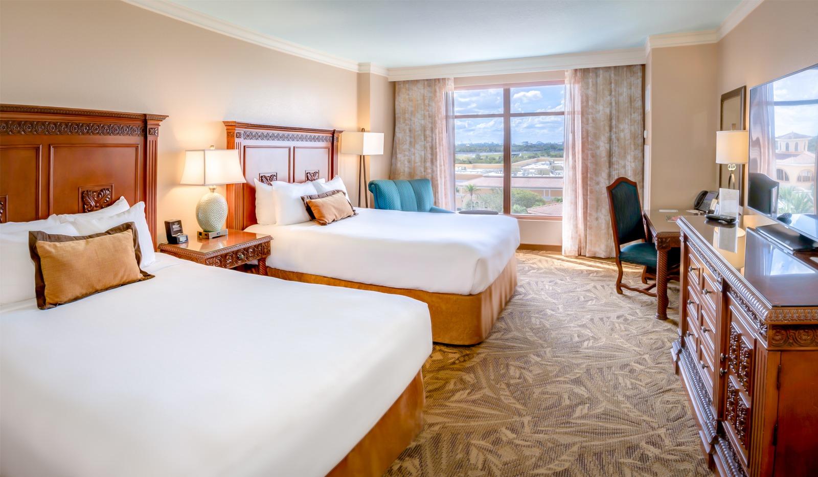 Twin bed room at the Rosen Shingle Creek