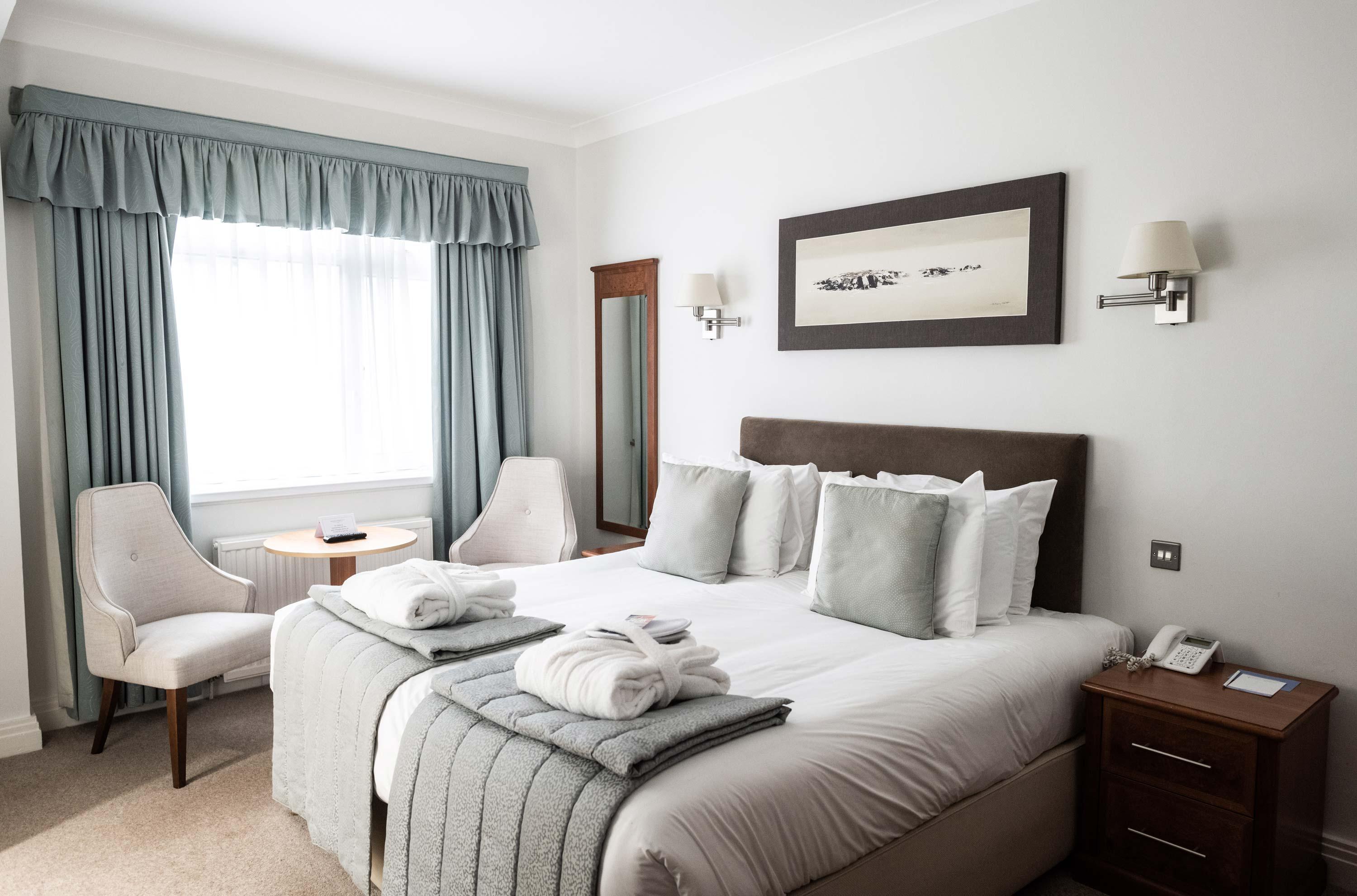 Double bed room at Saunton Sands Hotel