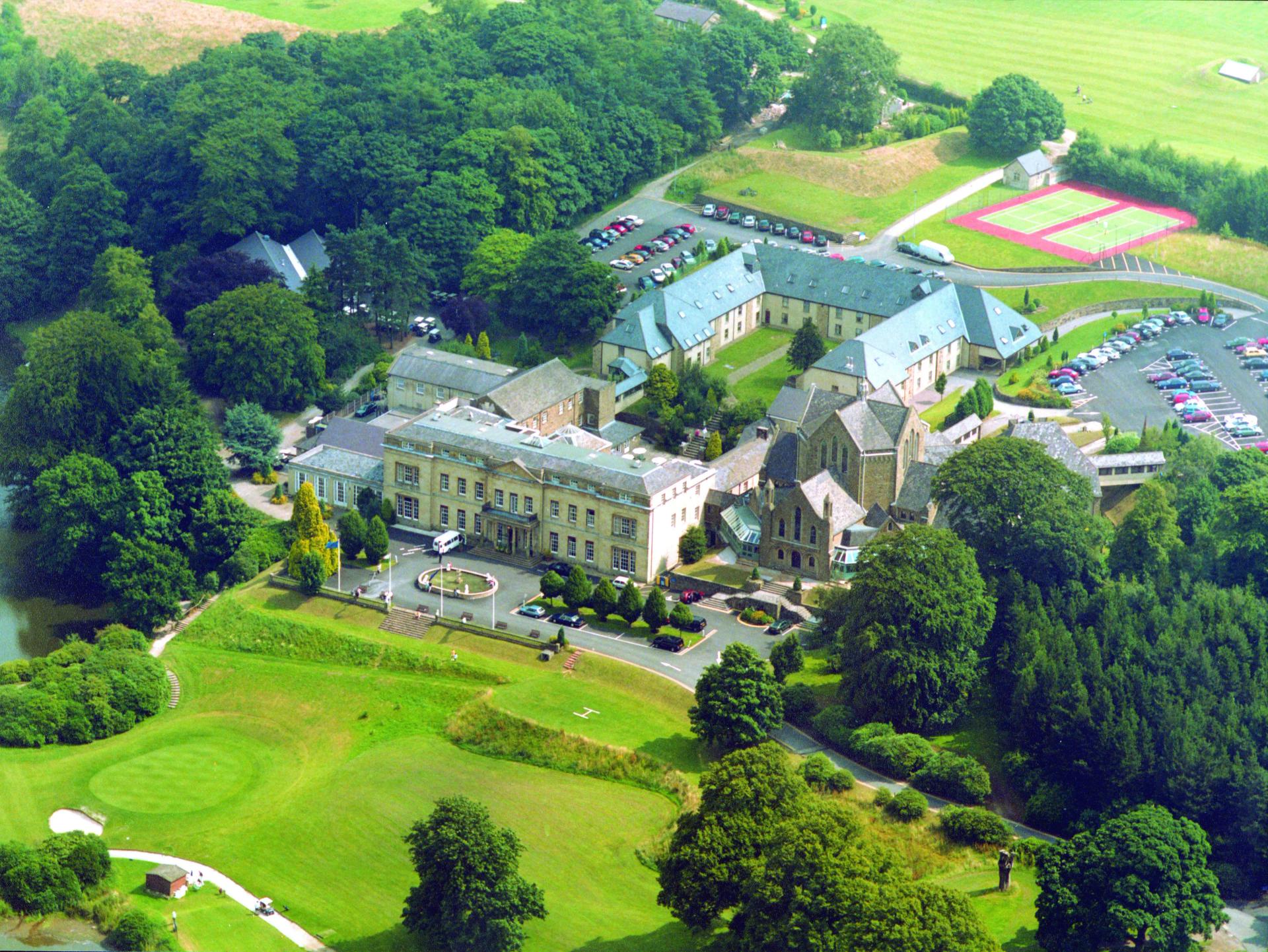 Overhead view of the Shrigley Hall Hotel & Spa