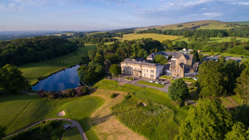 Overhead view of the Shrigley Hall Hotel & Spa