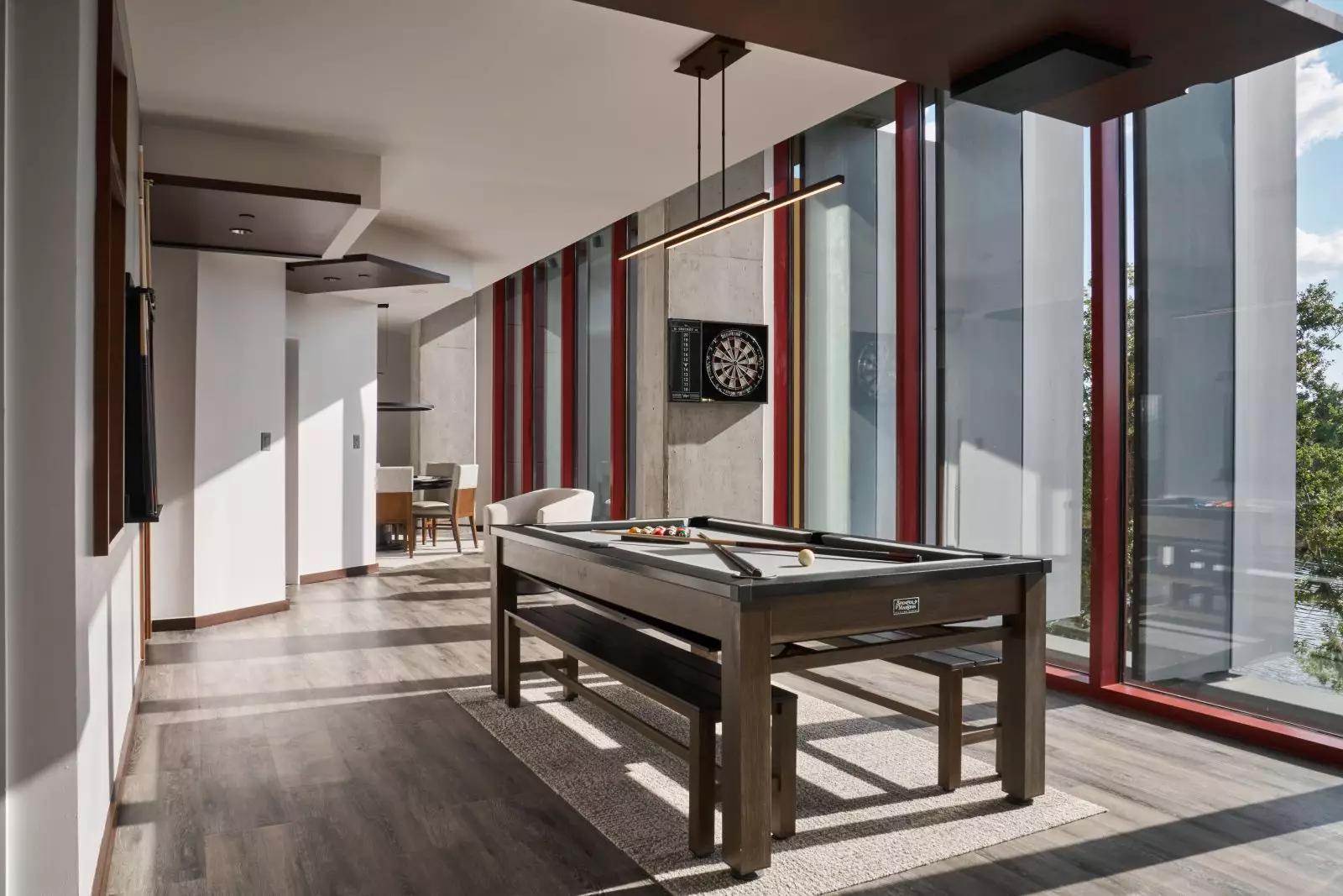 Pool table at the Streamsong Golf Resort