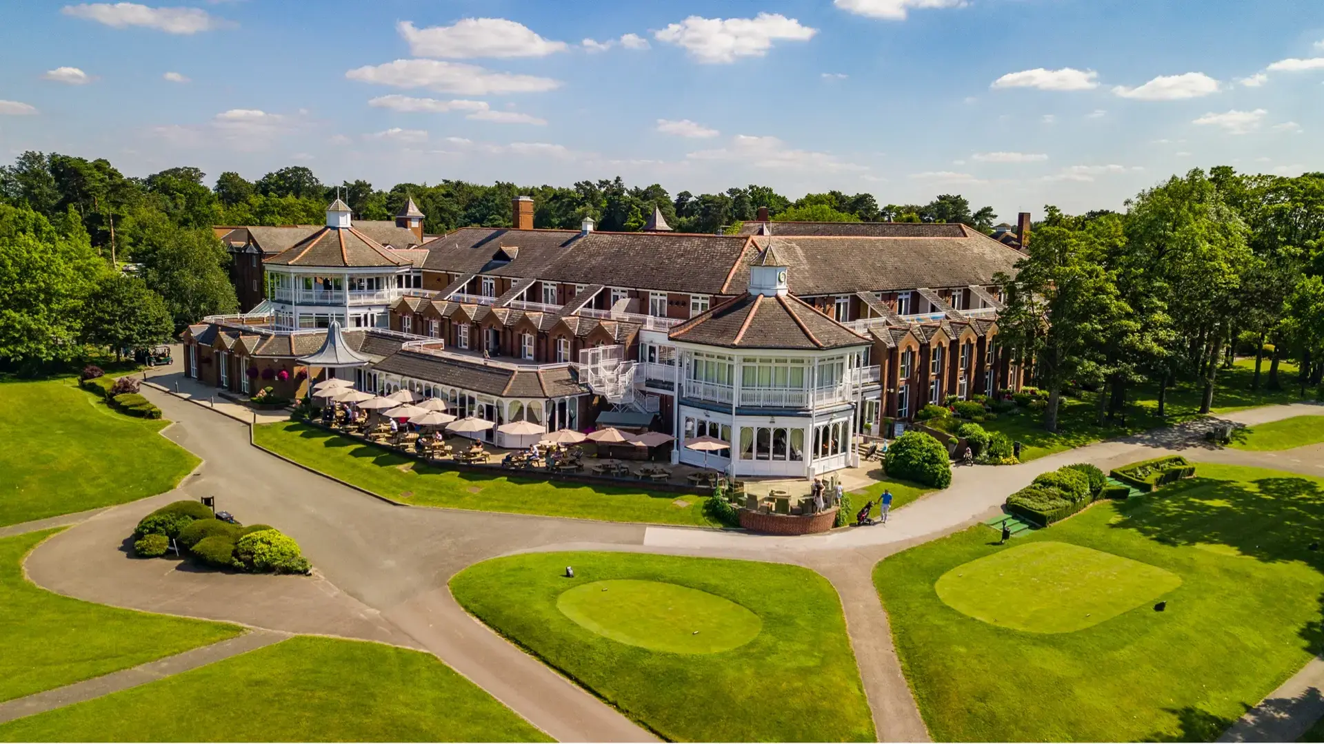 Overhead view of The Belfry Hotel & Resort