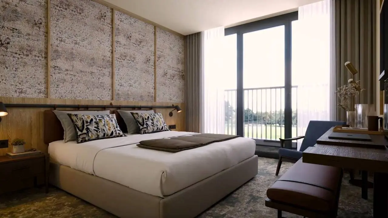 Double bed suite at The Belfry Hotel & Resort