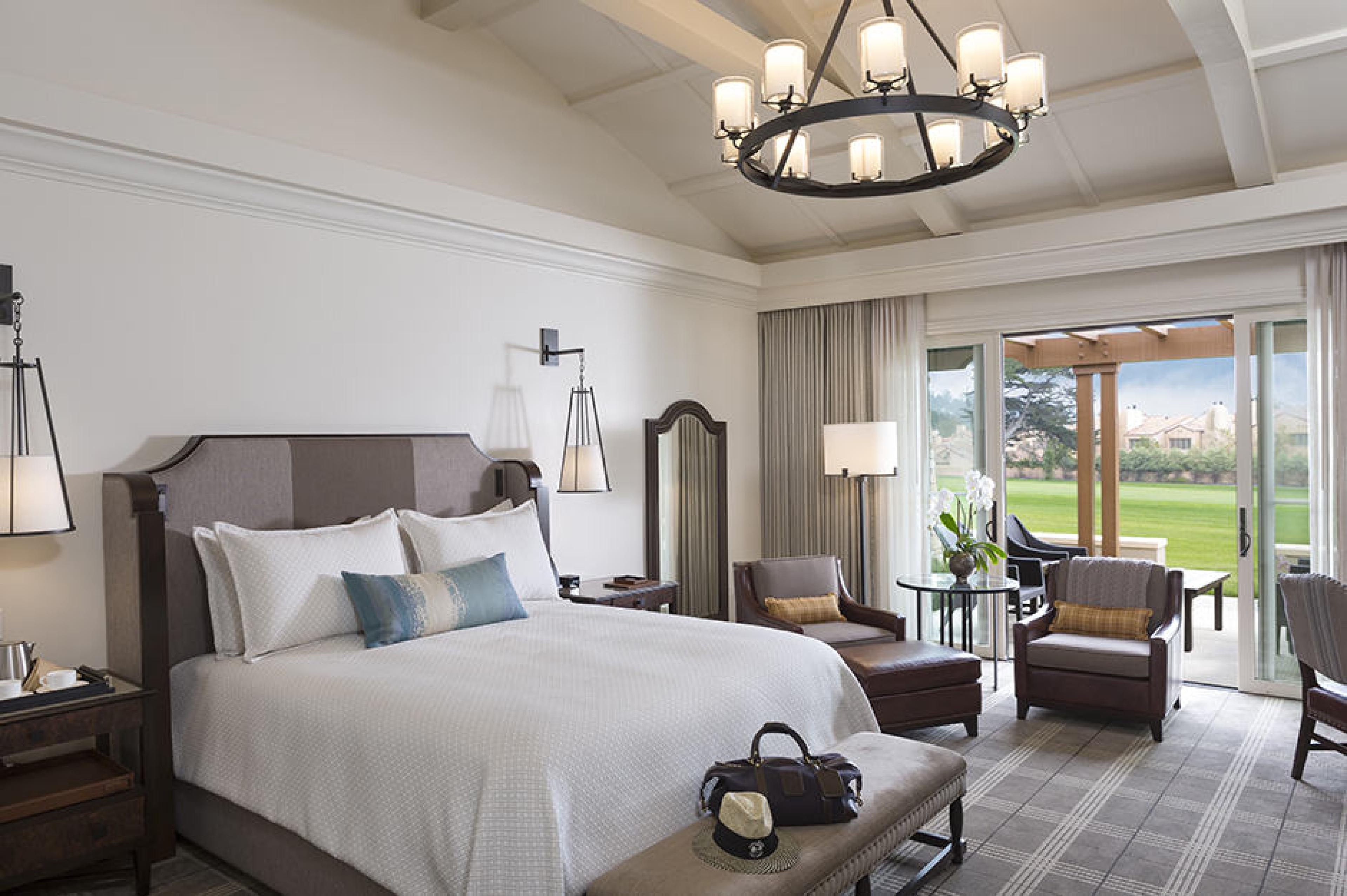 Double bed room at The Lodge at Pebble Beach