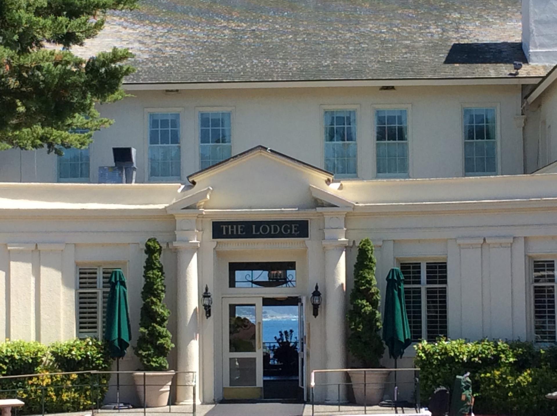 Front entrance to The Lodge at Pebble Beach