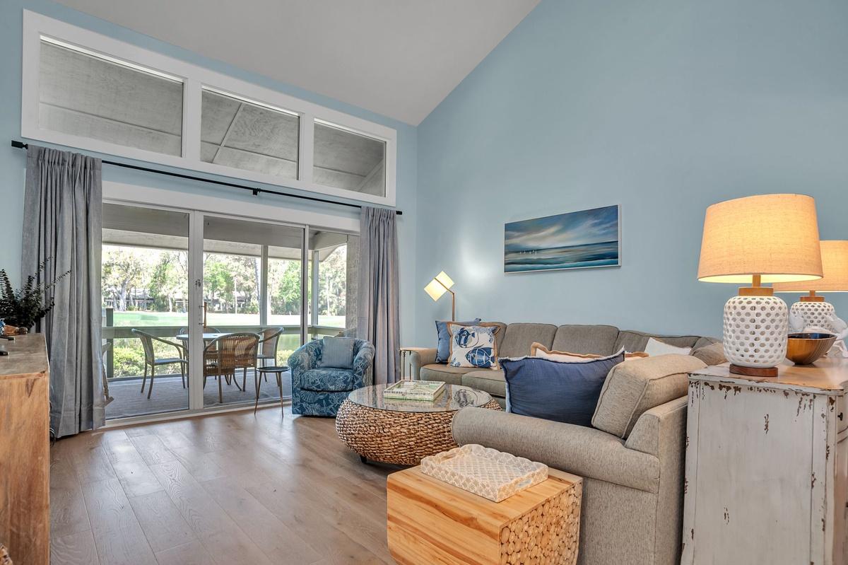 Living room as part of a villa at The Sea Pines Resort