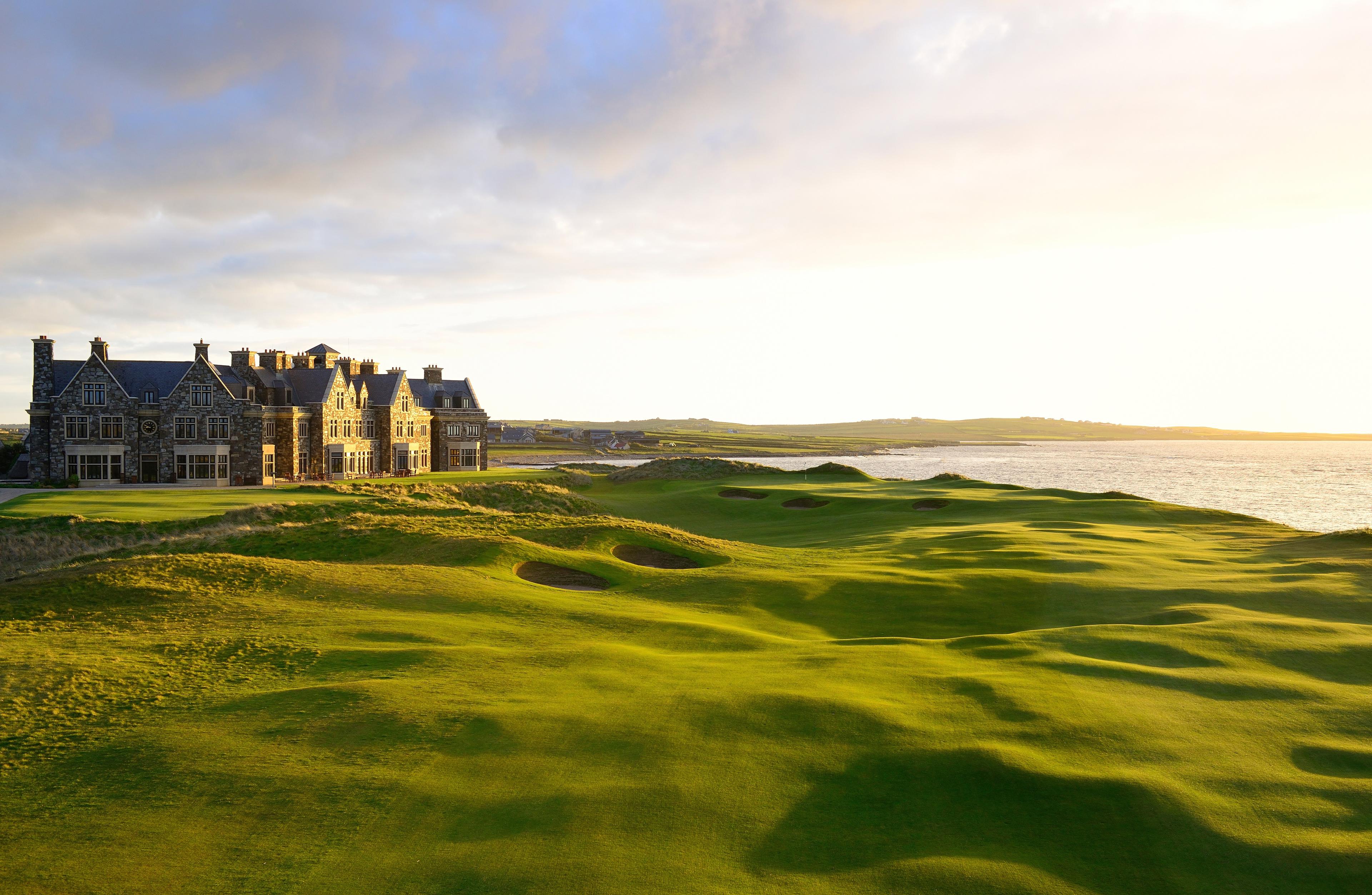 Panoramic view of the Trump Doonbeg overlooking the course