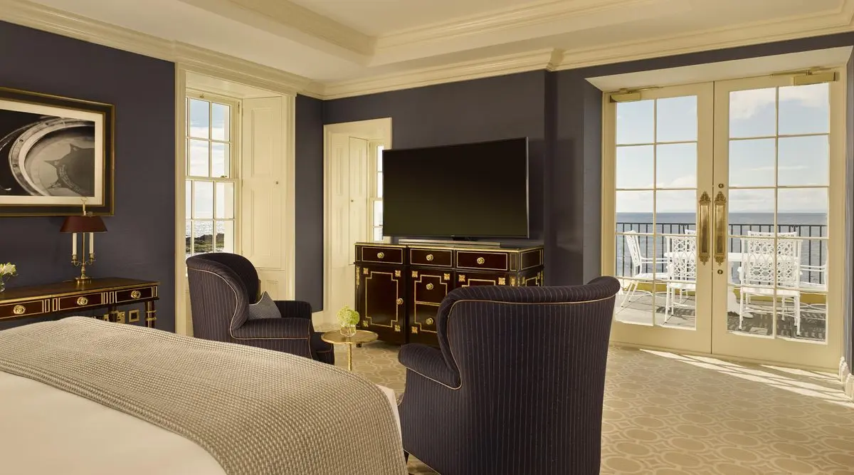 Double bed room at the Trump Turnberry Resort