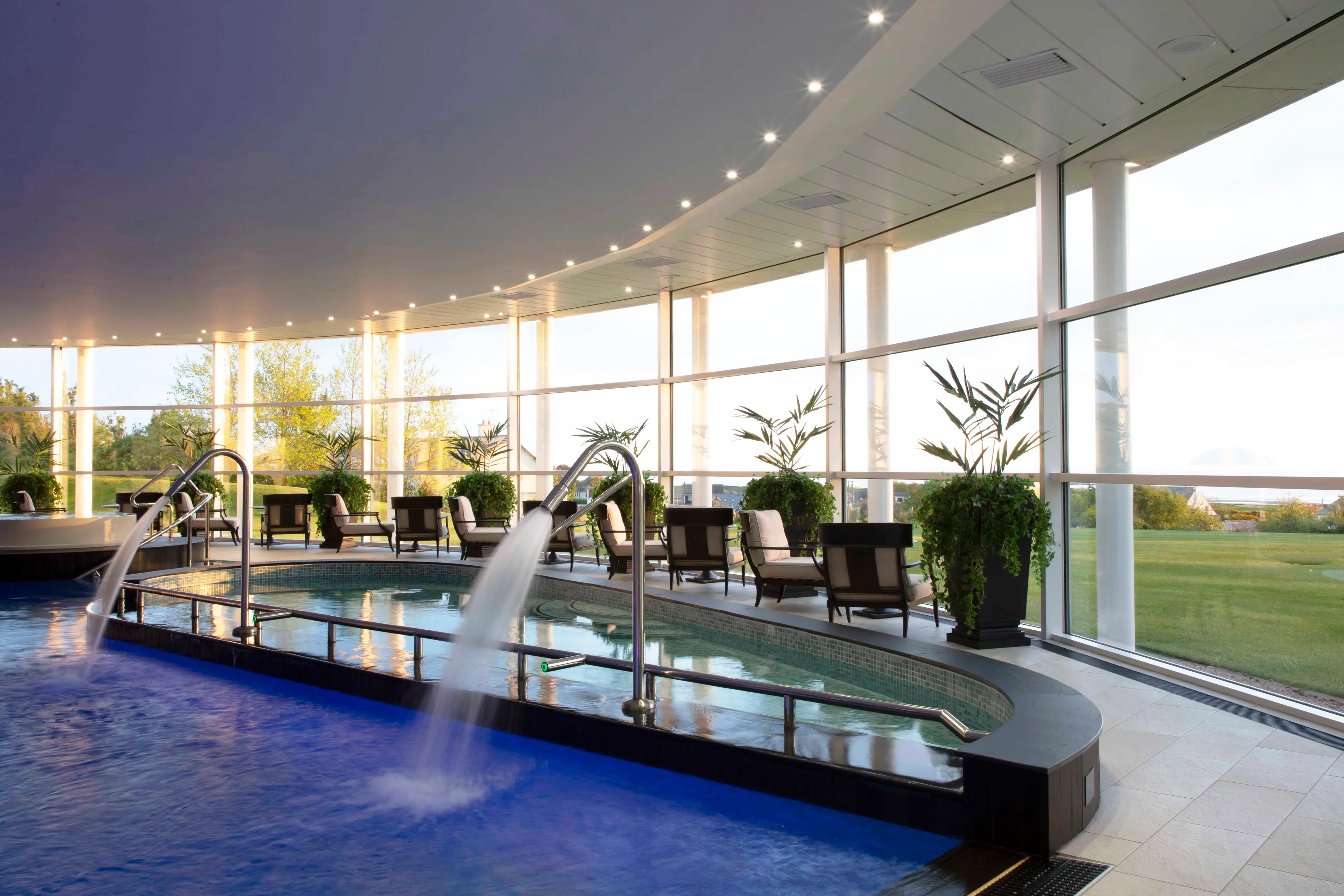 Indoor swimming pool at the Trump Turnberry Resort