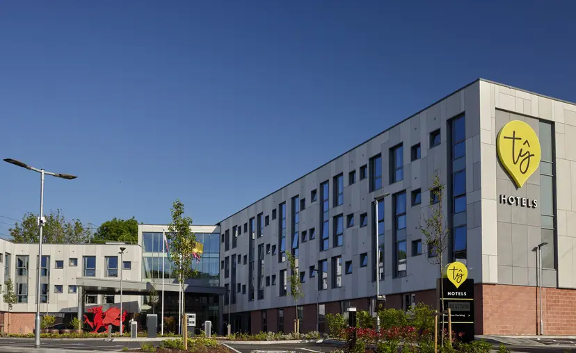 Panoramic view of the Ty Newport, Celtic Manor hotel