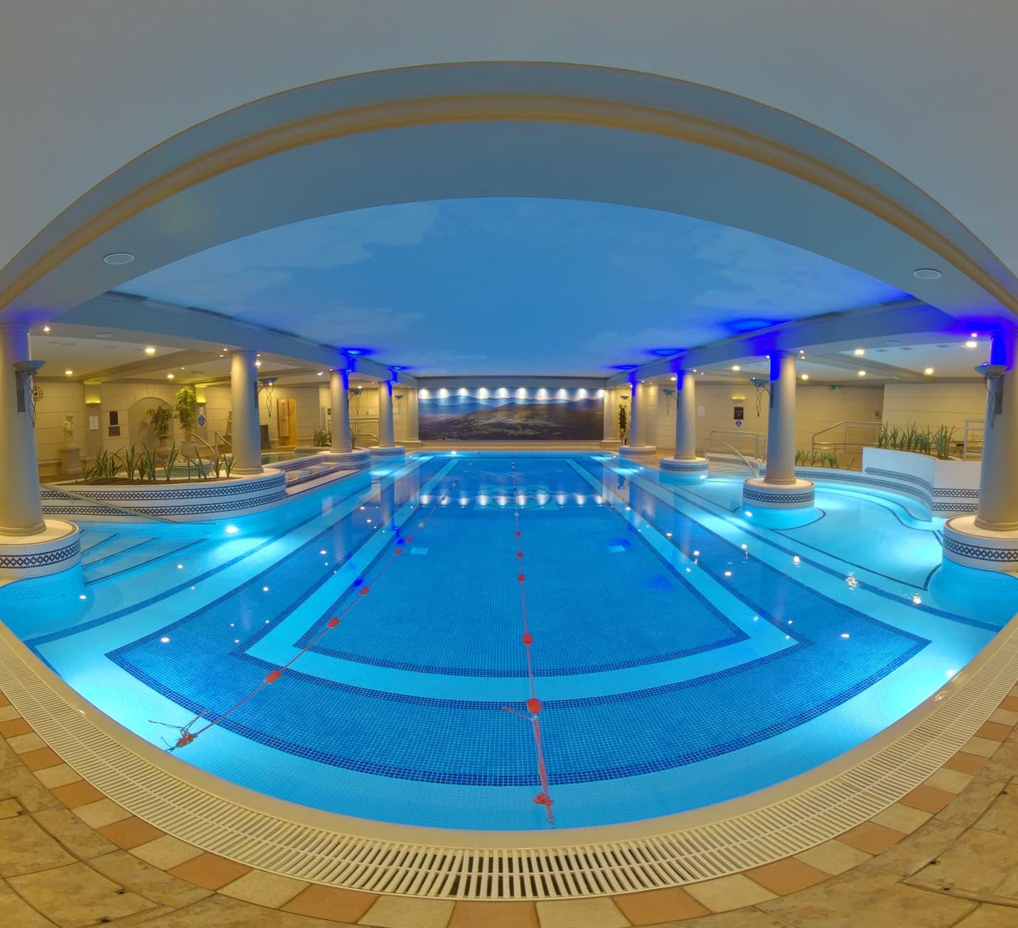 Indoor swimming pool at the Ty Newport, Celtic Manor