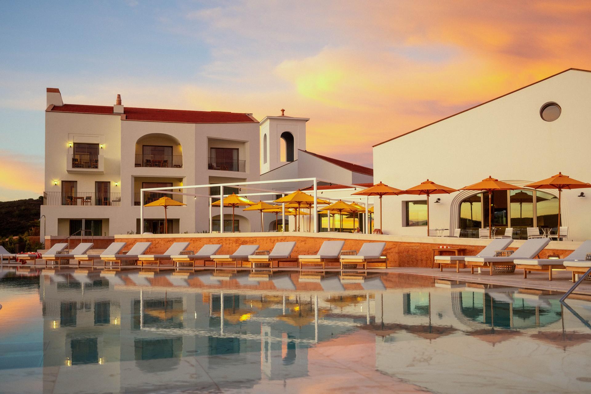 The Viceroy at Ombria Algarve building overlooking the outdoor swimming pool