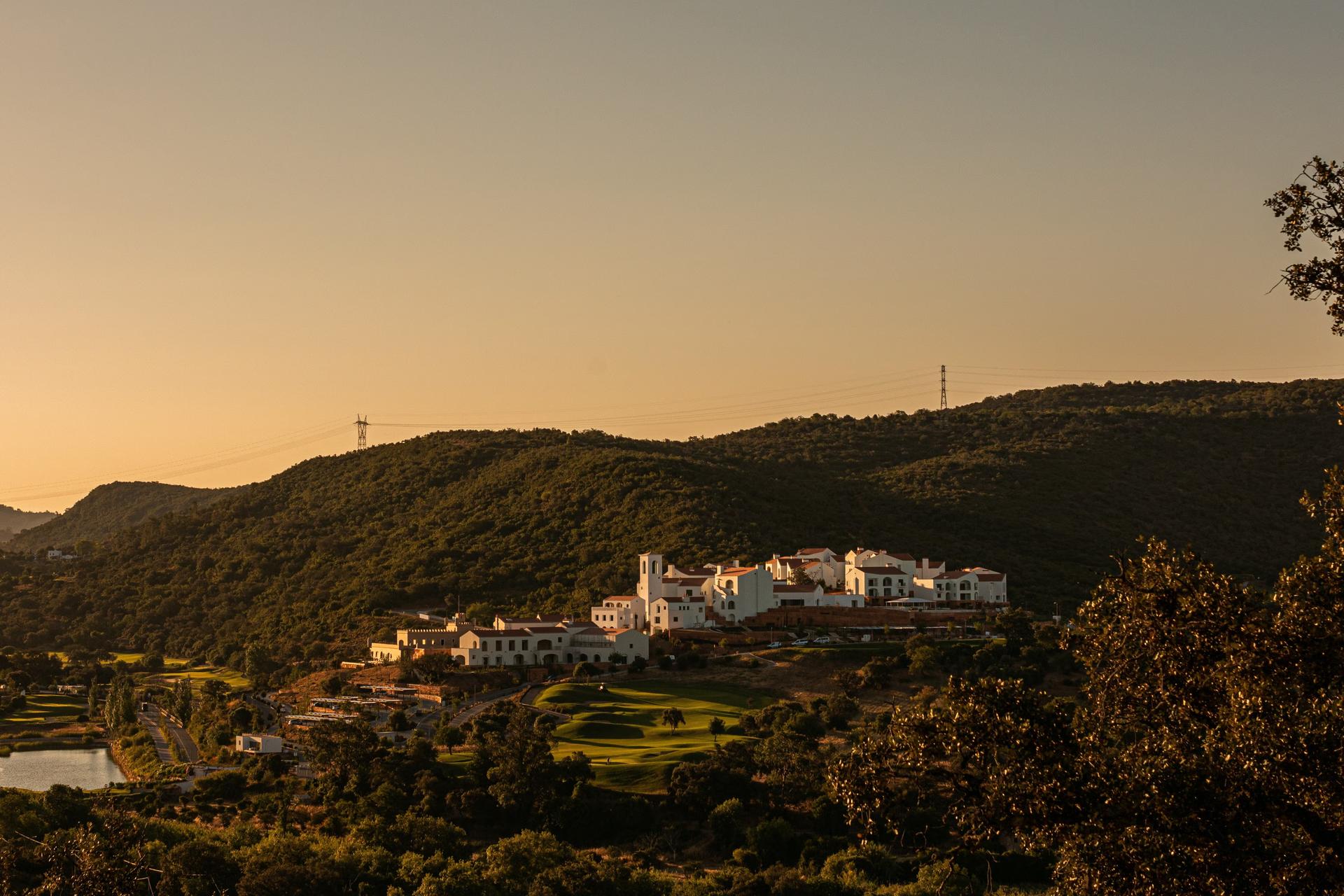 Aerial view of the Viceroy at Ombria Algarve hotel and golf course