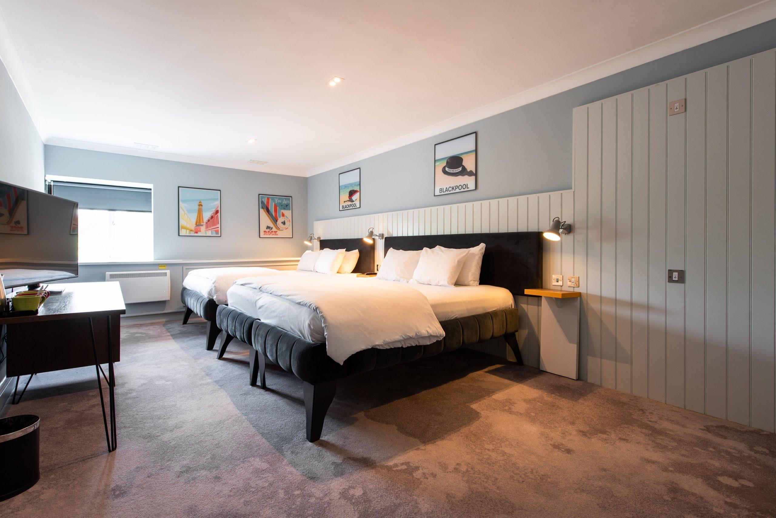 Double bed suite at the Village Hotel Herons Reach