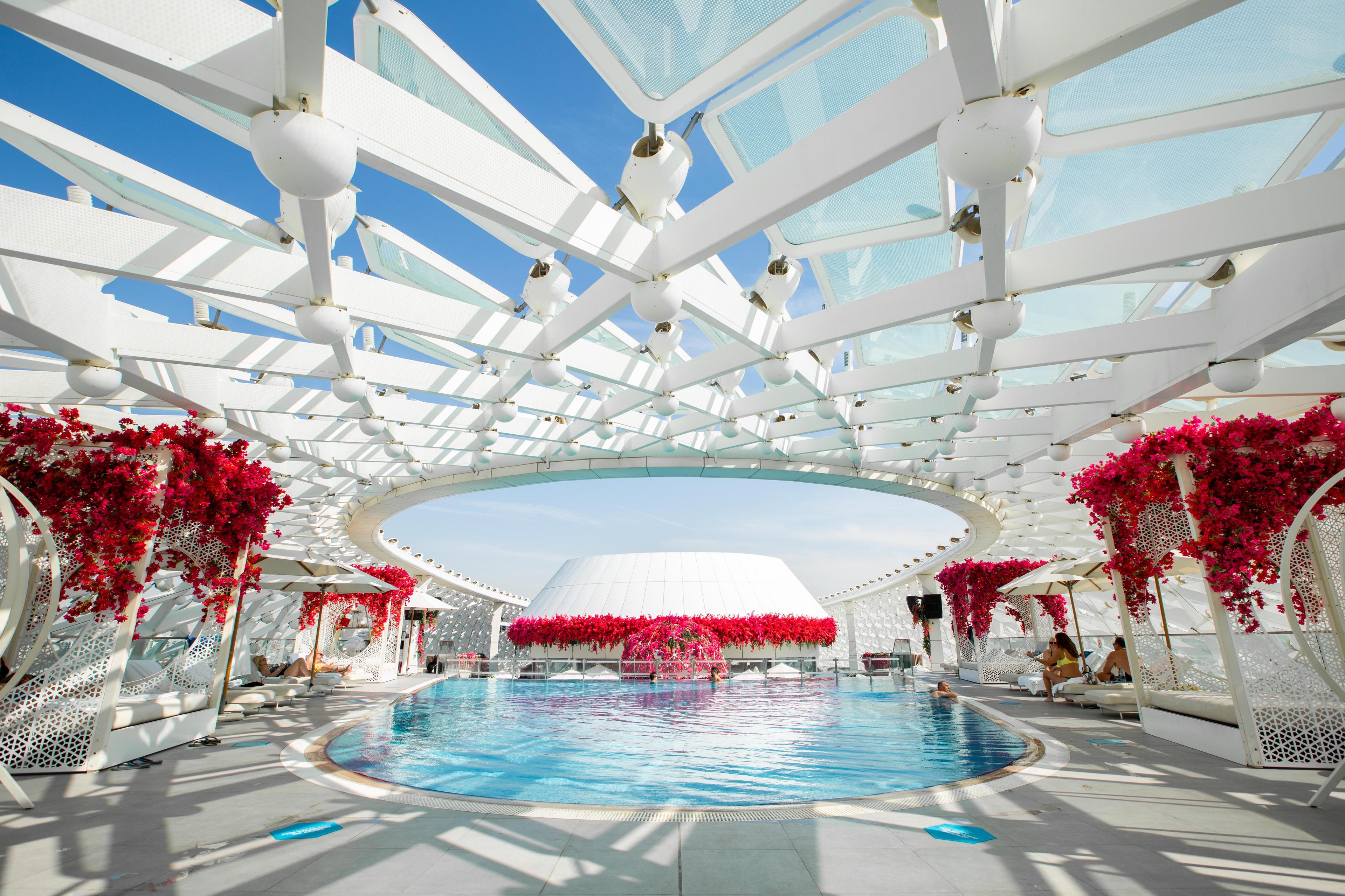 Rooftop pool at the W Abu Dhabi - Yas Island