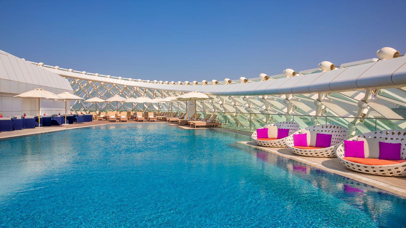 Outdoor swimming pool at the W Abu Dhabi - Yas Island